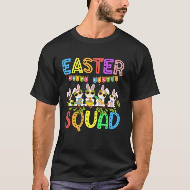 Easter Squad Bunny Rabbit Happy Easter Day Party M T-Shirt (Front)