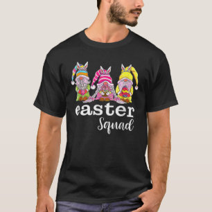 Easter Squad Bunny Spring Gnome Egg Hunting Basket T-Shirt