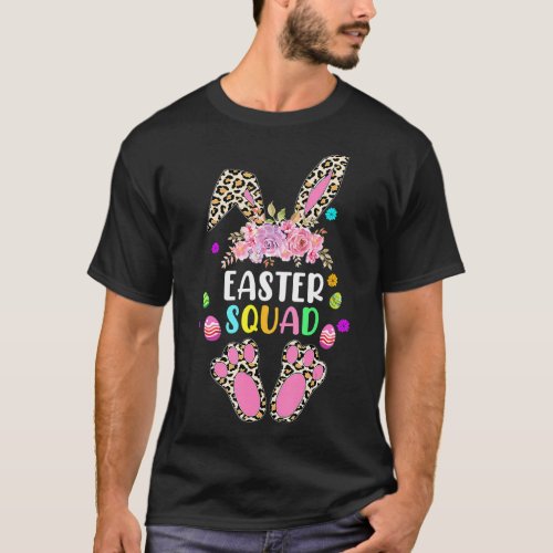 Easter Squad Easter Bunny Easter Day 2022 Leopard  T_Shirt