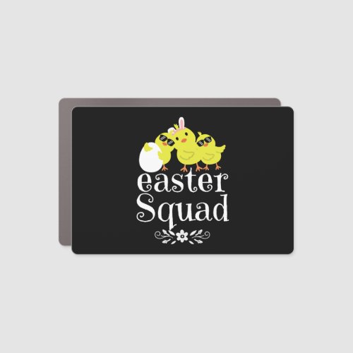 Easter squad easter chicks easter eggs car magnet