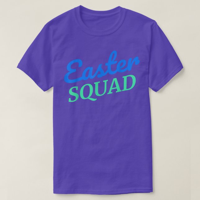 Easter Squad Family Group Matching Easter Egg Hunt T-Shirt (Design Front)