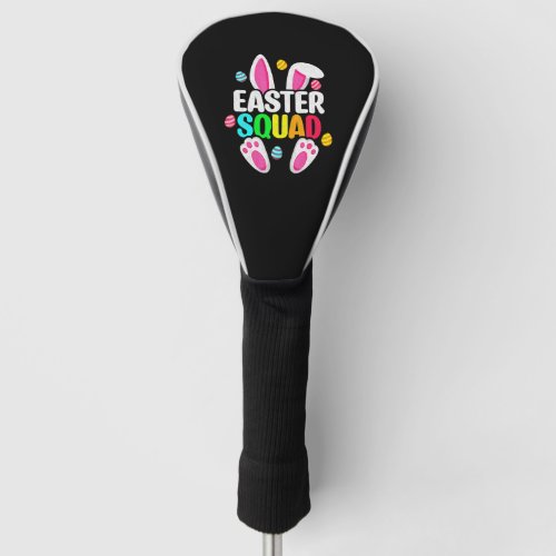 Easter Squad Family Matching Bunny Ears Egg Golf Head Cover