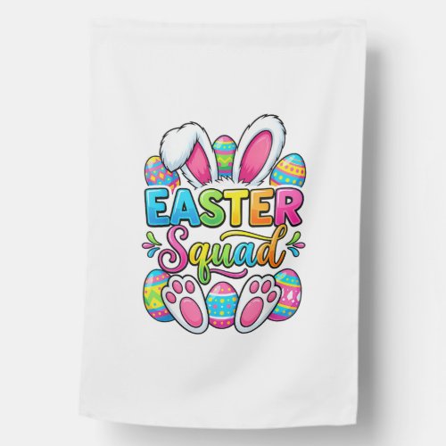 Easter Squad Family Matching Couple Easter Men Wom House Flag