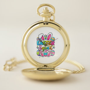 Easter Squad Family Matching Couple Easter Men Wom Pocket Watch