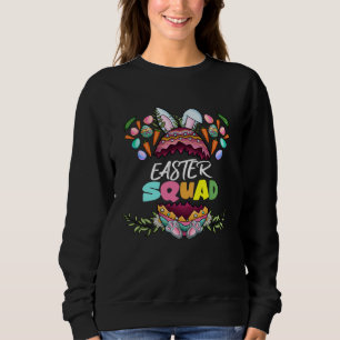 Easter Squad Family Matching Easter Day Bunny Egg Sweatshirt