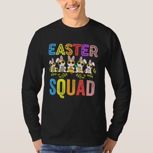 Easter Squad Family Matching Easter Day Bunny Egg  T-Shirt (Front)