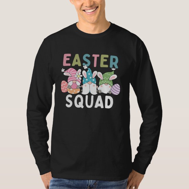 Easter Squad Family Matching Easter Day Gnome Egg  T-Shirt (Front)