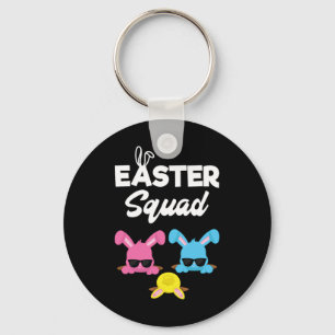 Easter Squad Family Matching Easter Outfit Egg Hun Keychain