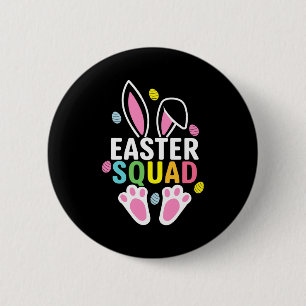 Easter Squad Funny Easter Sunday T Shirt Button