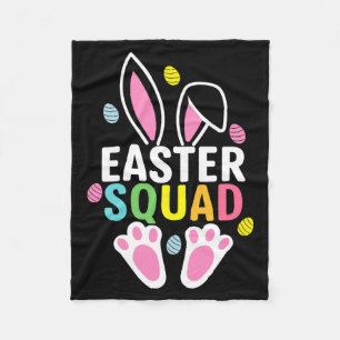 Easter Squad Funny Easter Sunday T Shirt Fleece Blanket