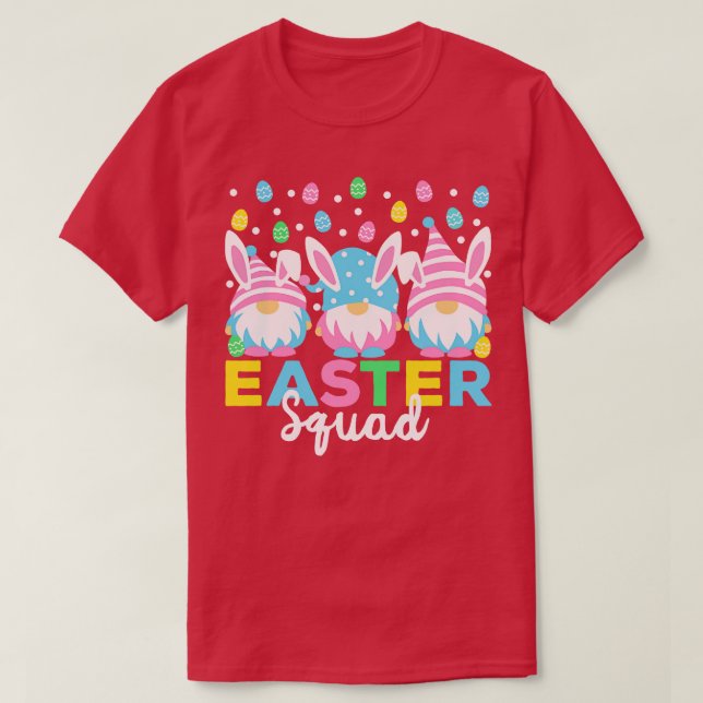 Easter Squad Funny Gnomes T-Shirt (Design Front)