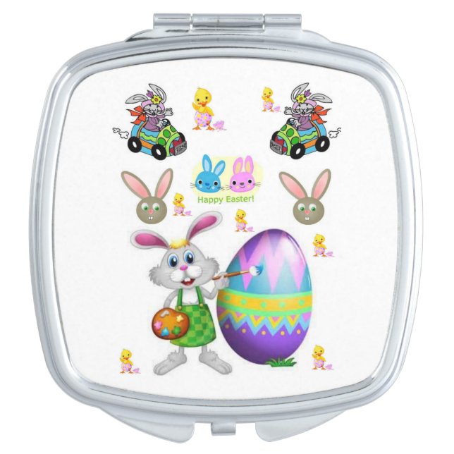 Easter Square Compact Mirror (Front)