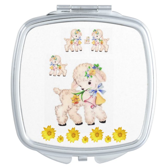 Easter Square Compact Mirror (Front)