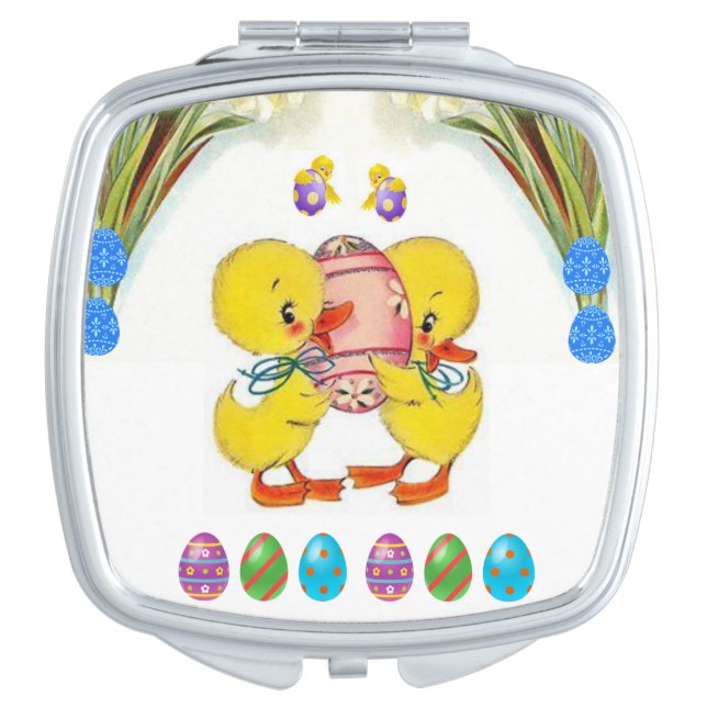 Easter Square Compact Mirror (Front)