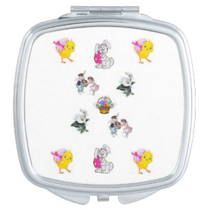 Easter Square Compact Mirror