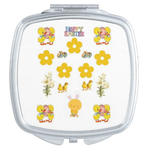 Easter Square Compact Mirror