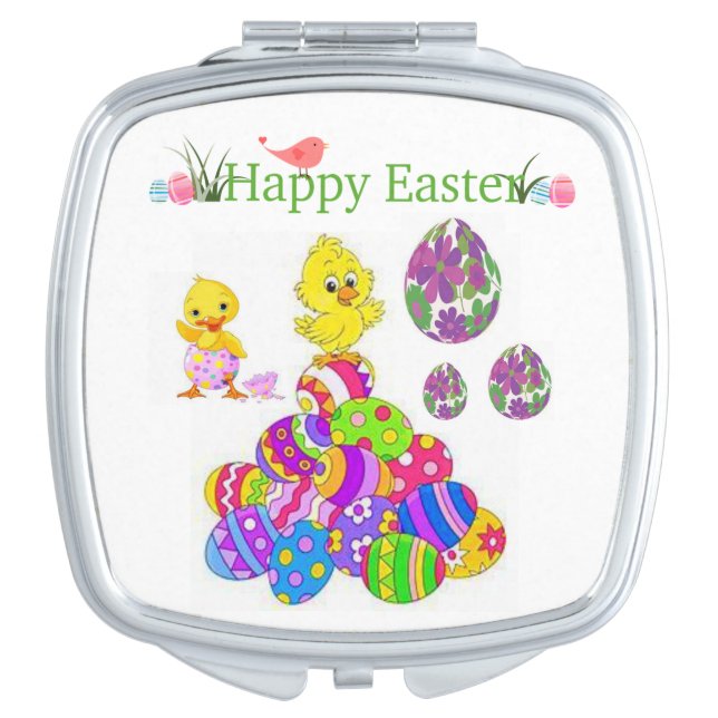 Easter Square Compact Mirror (Front)