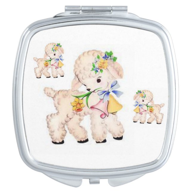 Easter Square Compact Mirror (Front)