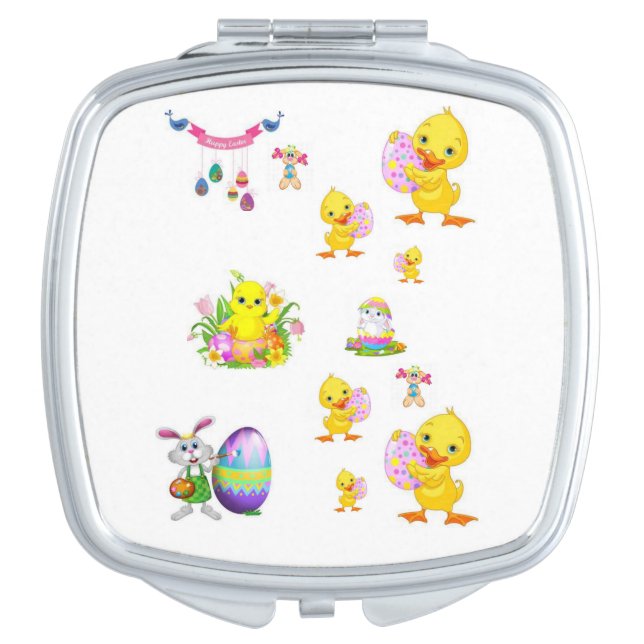Easter Square Compact Mirror (Front)