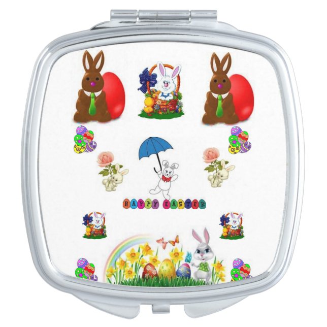 Easter Square Compact Mirror (Front)