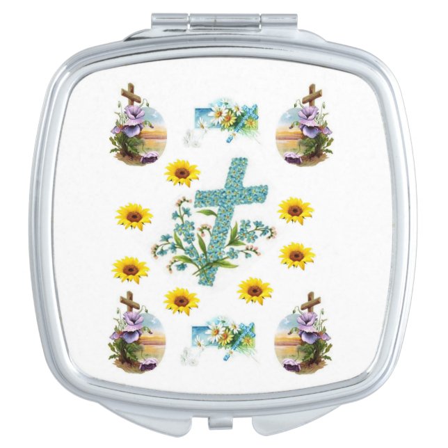 Easter Square Compact Mirror (Front)