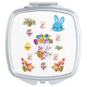 Easter Square Compact Mirror
