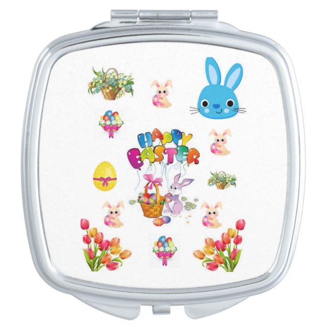 Easter Square Compact Mirror (Front)