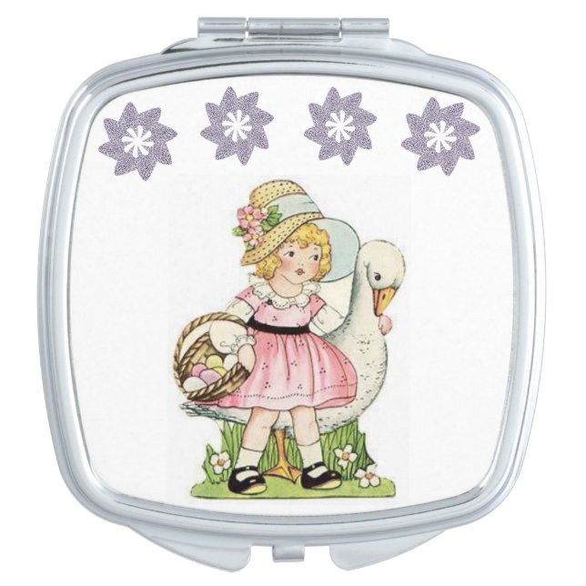 Easter Square Compact Mirror (Front)