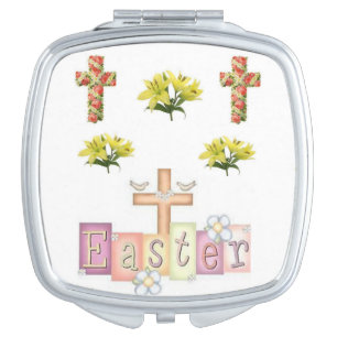 Easter Square Compact Mirror