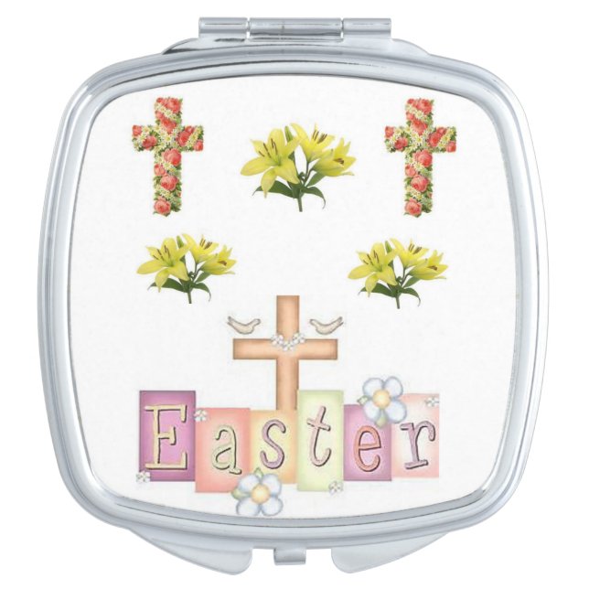 Easter Square Compact Mirror (Front)