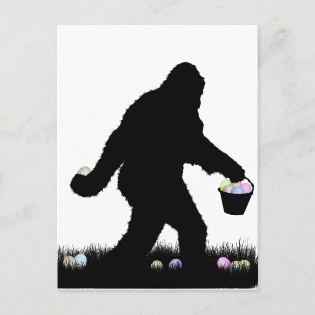 Easter Squatch Holiday Postcard (Front)
