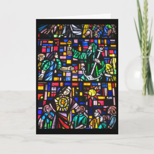 easter stain glass holiday card