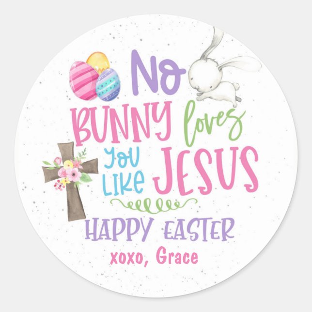Easter sticker, Christian Religious Easter sticker (Front)