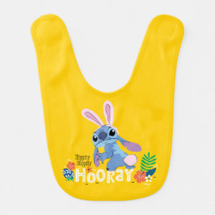 Easter Stitch Hippity Hoppity Hooray Baby Bib