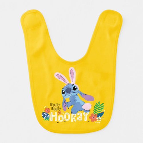 Easter Stitch  Hippity Hoppity Hooray Baby Bib