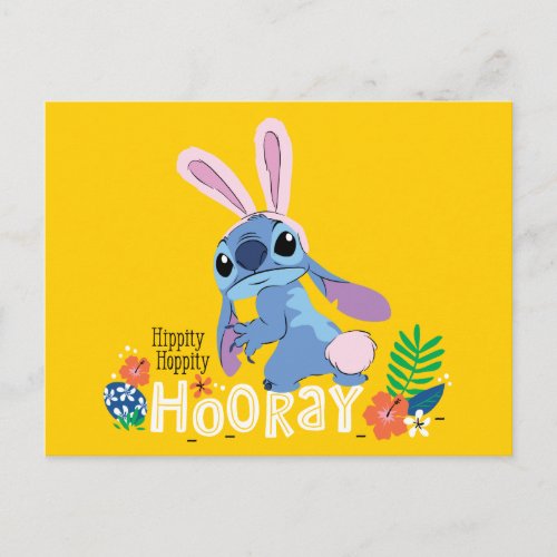 Easter Stitch  Hippity Hoppity Hooray Postcard