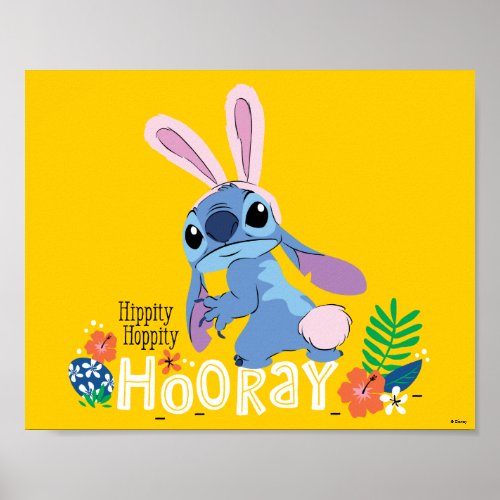 Easter Stitch  Hippity Hoppity Hooray Poster