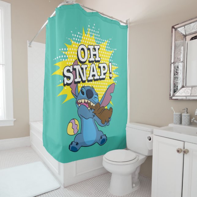 Easter Stitch | Oh Snap! Shower Curtain (In Situ)