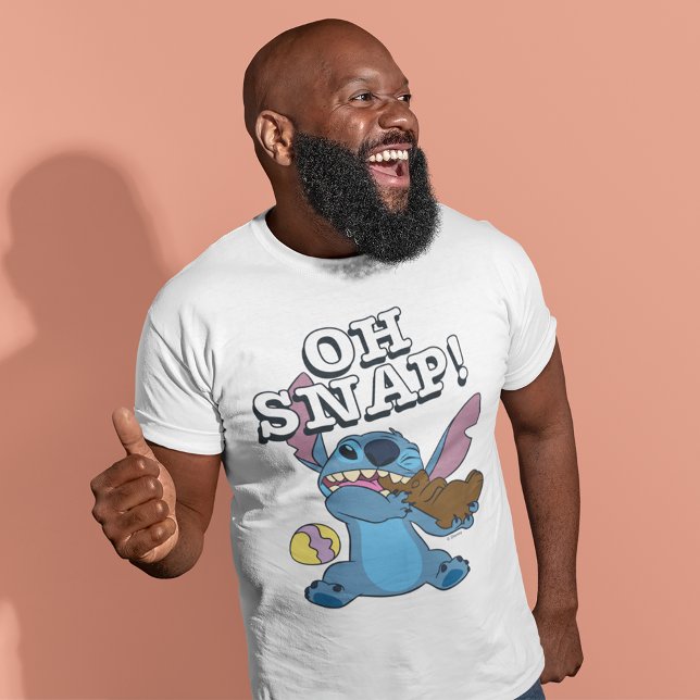 Easter Stitch | Oh Snap! T-Shirt (Person wearing t-shirt)