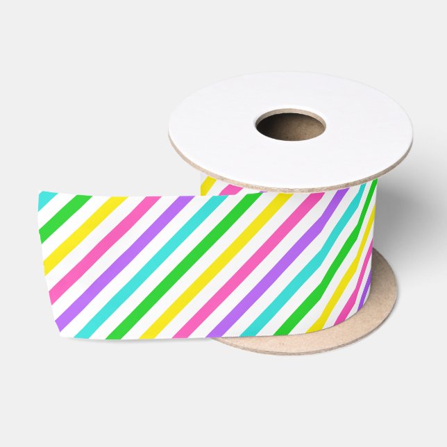 Easter Stripe 8 Ribbon (Spool)