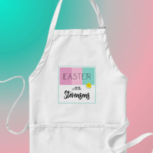 'Easter stripes' Personalized Easter Apron