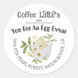 Easter Style Little Egg event Classic Round Sticker