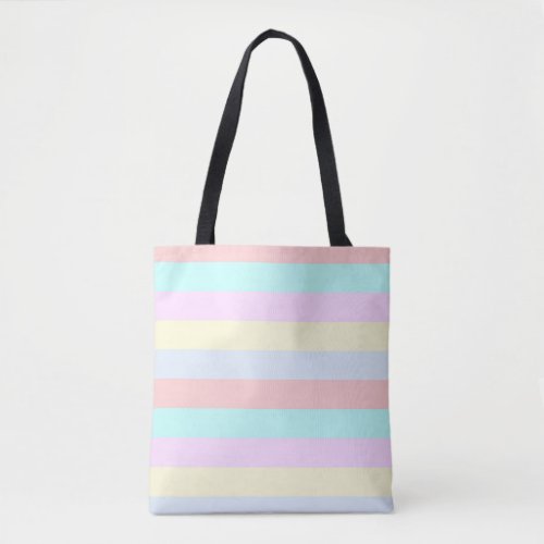 Easter Stylish Pretty Pink Striped Design  Tote Bag