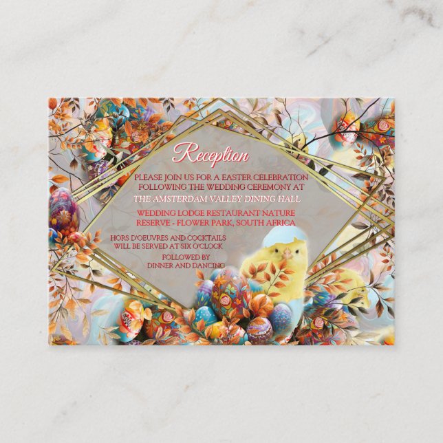 Easter Sunday Celebrations Enclosure Card (Front)