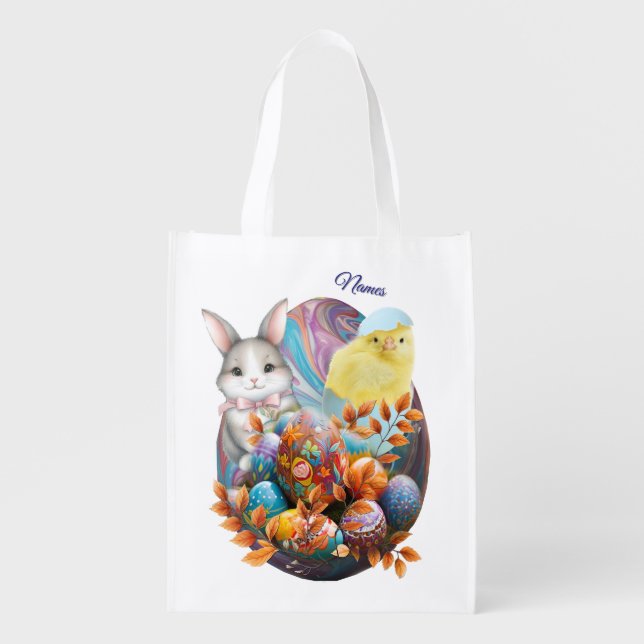 Easter Sunday Celebrations Grocery Bag (Front)