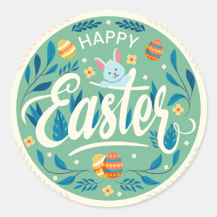 Easter Sunday Classic Round Stickers