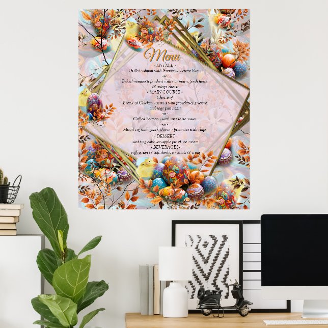 Easter Sunday Menue Poster (Home Office)