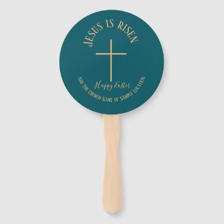 Easter Sunday Teal Green Color Church Service