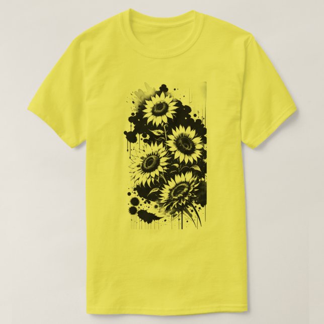 Easter Sunflowers Holiday T-Shirt (Design Front)