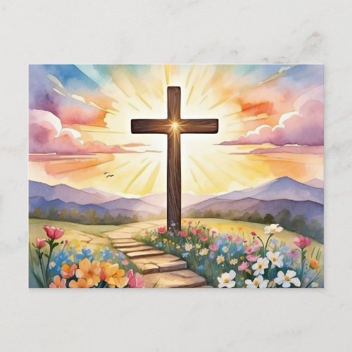 Easter Sunrise illustration Postcard